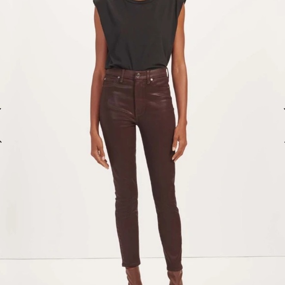 7 for all mankind coated skinny jeans , immaculate condition - Picture 1 of 5
